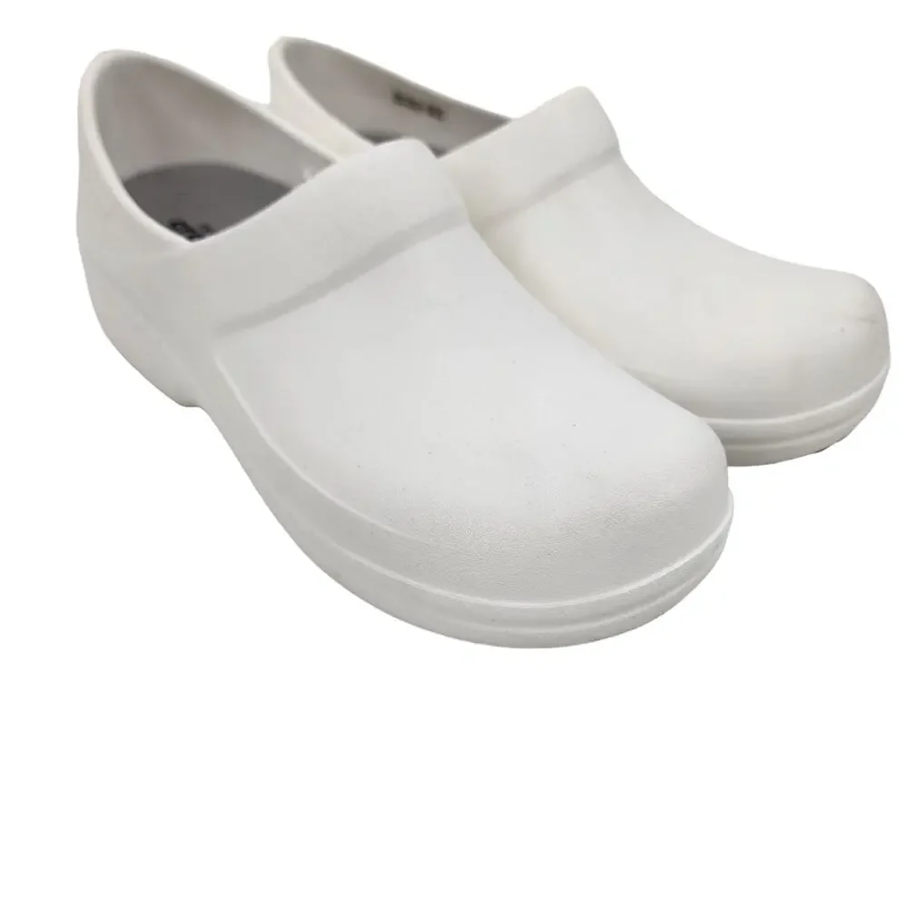 Croc's Women's Neria Pro White Nursing Comfort Slip On Clog Shoes Size 7